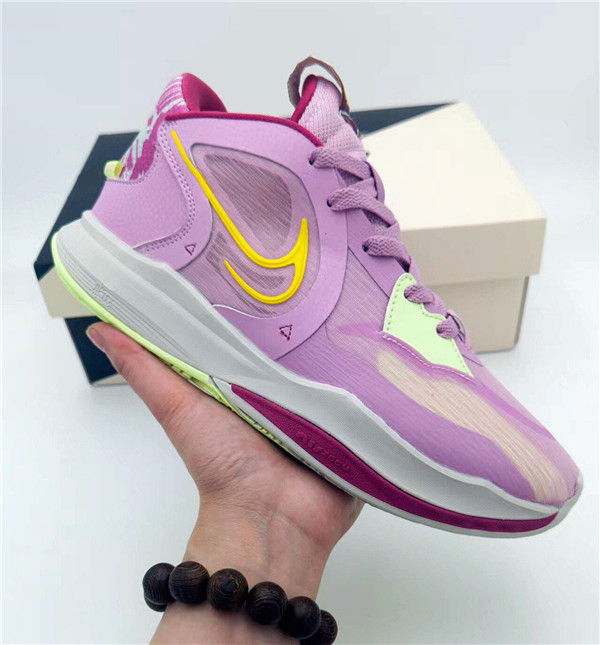 Men's Running Weapon Kyrie Irving 5 Purple/Yellow Shoes 0034